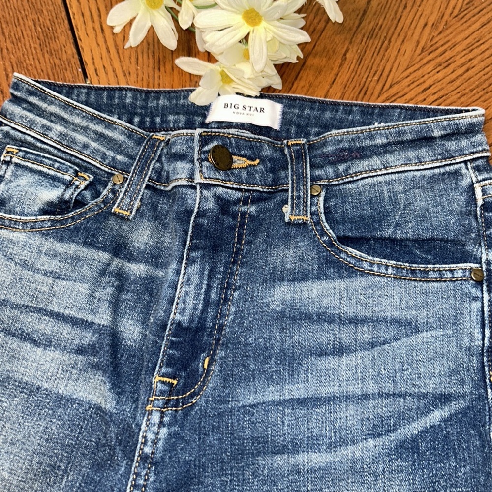 BIG⭐️STAR Nova XVI SKINNY JEANS High Rise CAPELLA Blue💙Size 27🌻